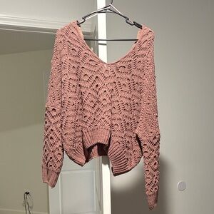 Soft Mauve Knit Sweater